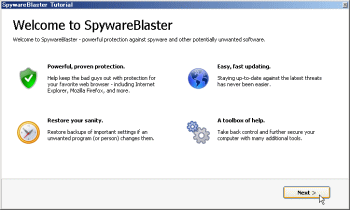 Welcome to SpywareBlaster